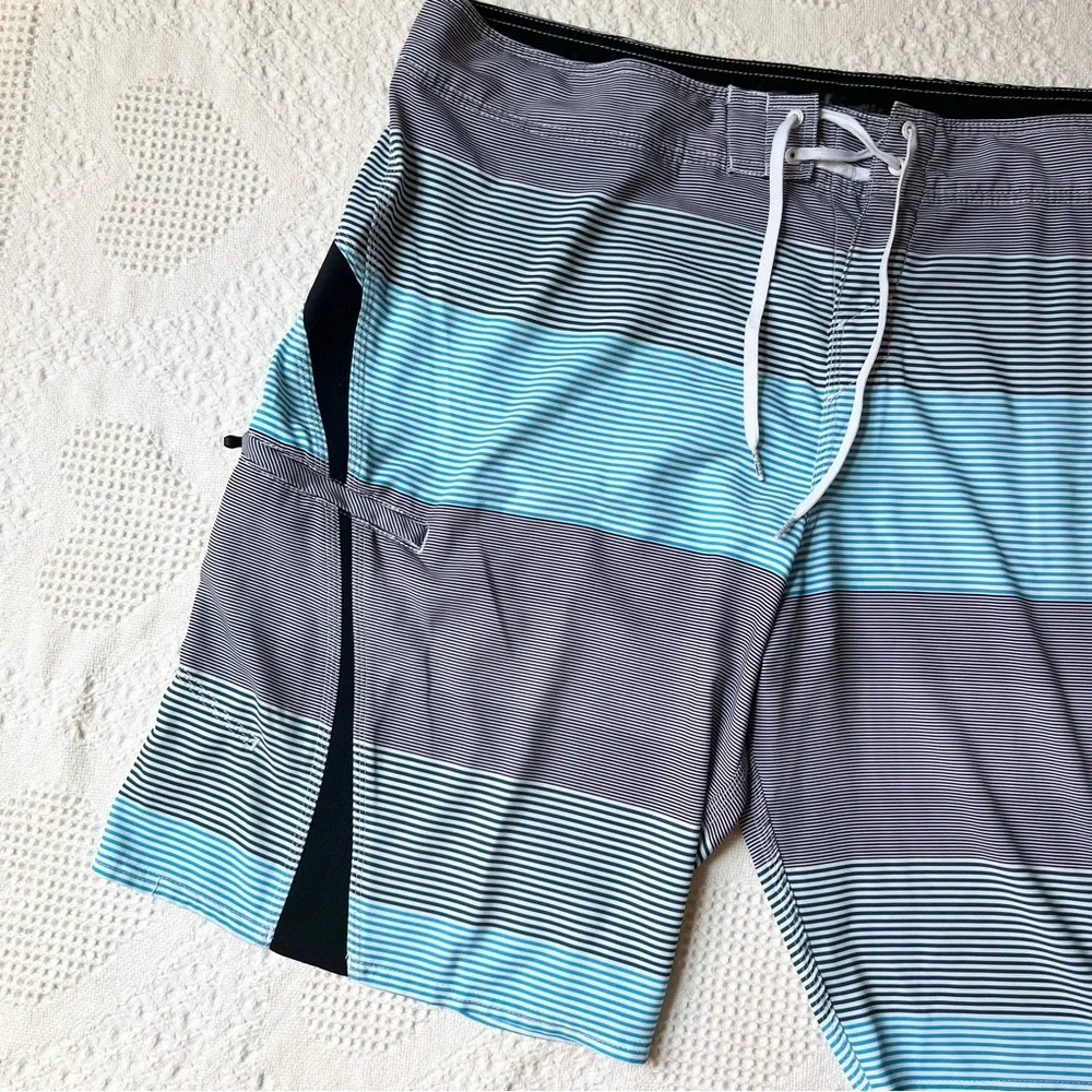ONeill Boardshorts Swim Trunks Mens 42 Blue Superfreak Drawstring Surf Beach